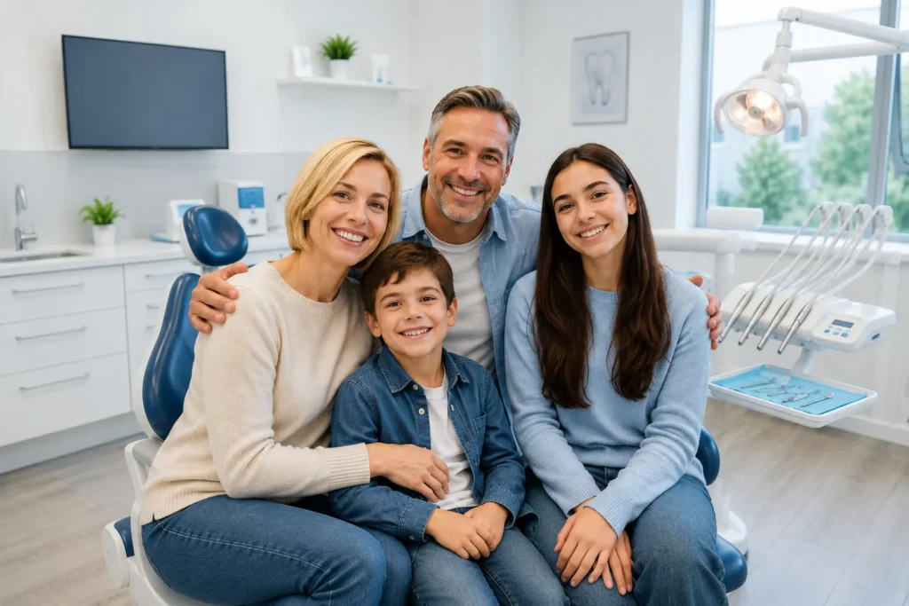 Family-using-dental-insurance-plan