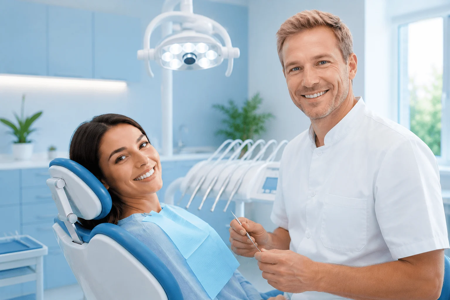 Dental therapy in a modern clinic