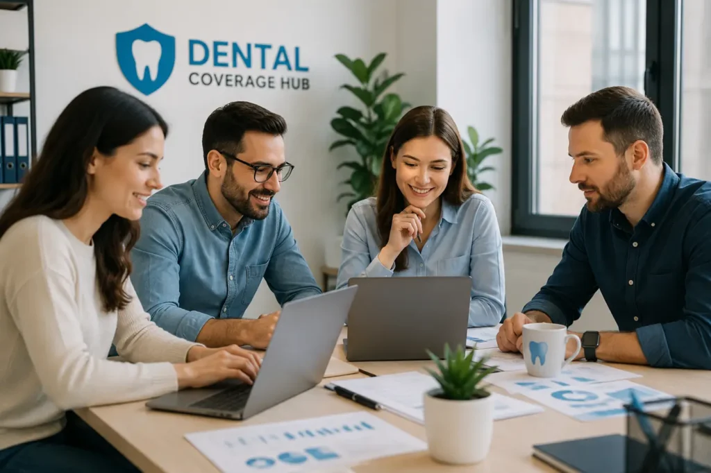 Dental Coverage Hub team researching and comparing dental insurance options to help visitors make informed decisions.